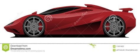 Super Car Vector Illustration Stock Vector Illustration Of Auto