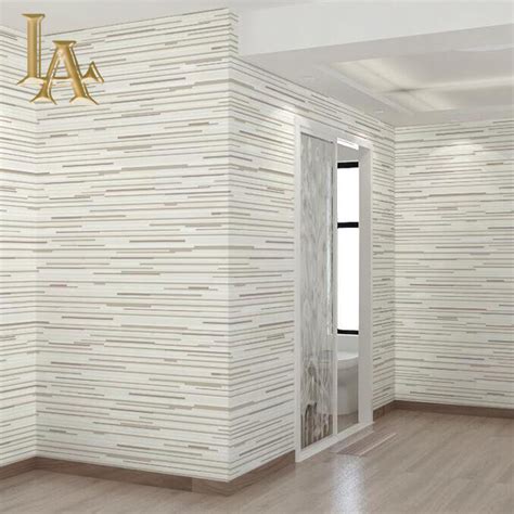 Simple Modern Grey Horizontal Striped Wallpaper 3d Living Room Paper