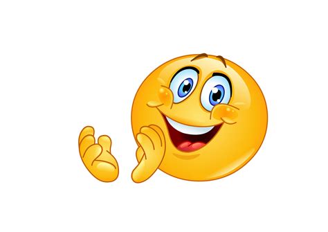 Clapping Smiley Emoji Png Transparent Cartoon Free Cliparts Images