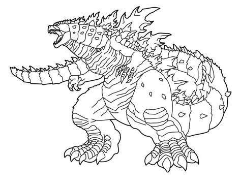 Dibujos De Godzilla 5 Para Colorear Para Colorear Pintar E Imprimir