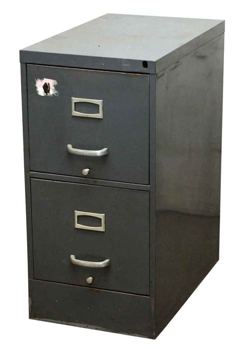 Is cabinet refinishing or refacing worth it? Gray Metal Filing Cabinet | Olde Good Things