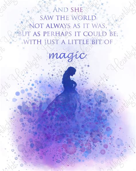 Cinderella Movie Quote And She Saw The World Not Always As Etsy