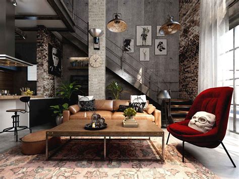 Image Result For Industrial Home Decor Projeto De Loft Design De