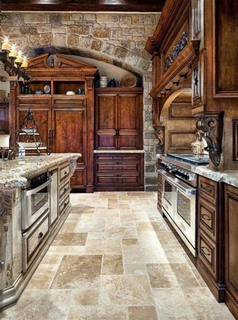 Old World Looking Kitchens Old World Tuscan Themed Kitchen Style With