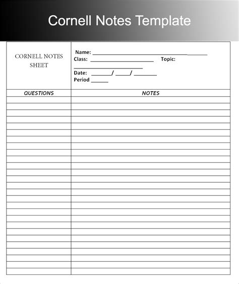 This format was first developed in 1929 to form a standardized way for researchers in science fields to document their sources. 8+ Printable Cornell Notes Templates Free Word, PDF Format