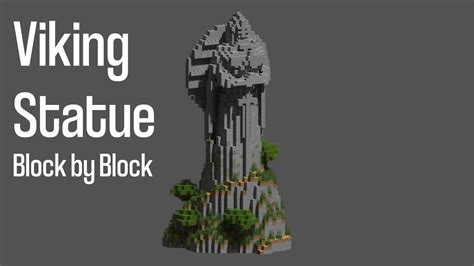 Minecraft Viking Statue Tutorial Youtube