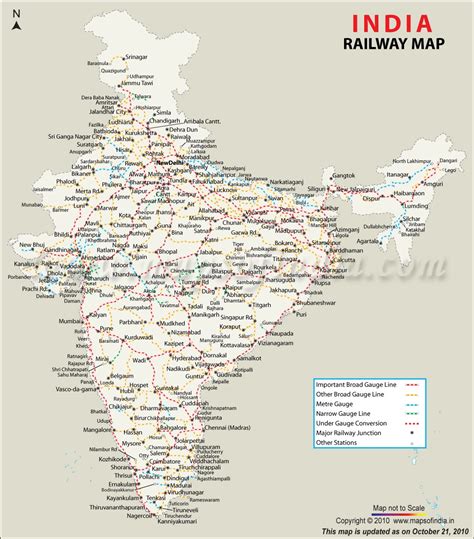 Indian Railways Map Enlarged View Indian Railways India Railway