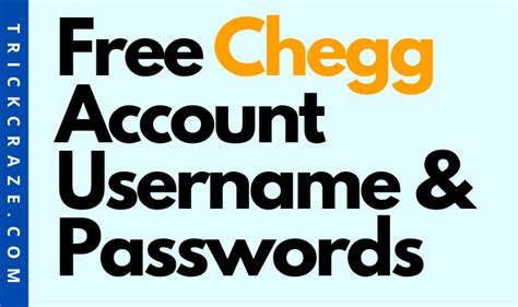 Today if you see there is a great chance of accessing all your premium chegg account free without spending even a single penny. Free Chegg Account Username & Passwords [2020 UPDATED ...