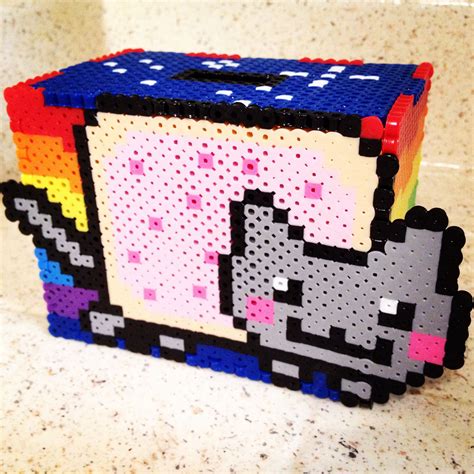 Nyan Cat Custom 3d Perler Box Perler Adorablelittlecrafts Meme