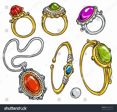 Cartoon Jewelry Clip Shutterstock Vector Illustrations
