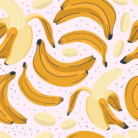 Premium Vector Banana Seamless Pattern