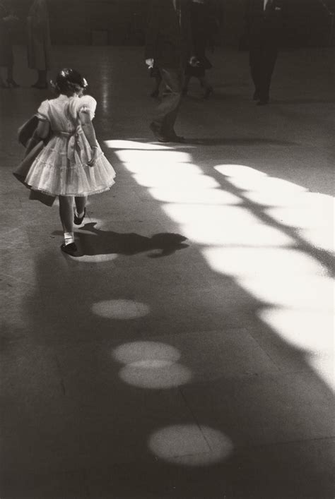 Louis Stettner 1922 2016 Girl Playing In Circles Penn Station New