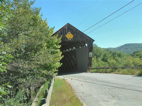 Original Willard Covered Bridge Village Of North Hartland Vermont