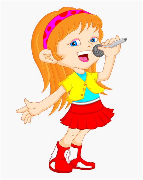 Transparent Singing Clip Art Girl Singing Clipart Hd Png Download