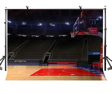 Video Studio Accessories And Supplies Basketball Court Backdrop 7x5ft