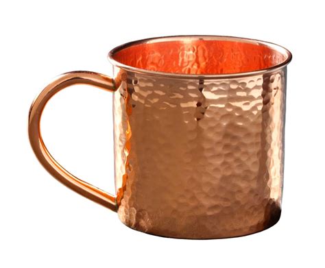 14 Ounce Hammered Copper Mug