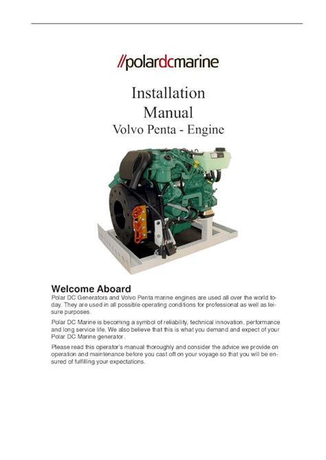 Pdf Volvo Penta Installation Manual Dokumentips