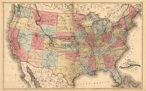 Railroad Map Of The United States Art Source International