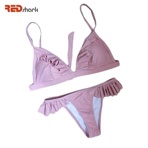 Redshark Hot Design Retro Bikini Swimwear Bathing Suit Women Sexy Lotus