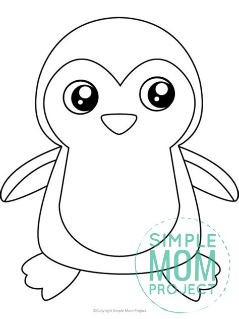 Free Printable Penguin Template Simple Mom Project