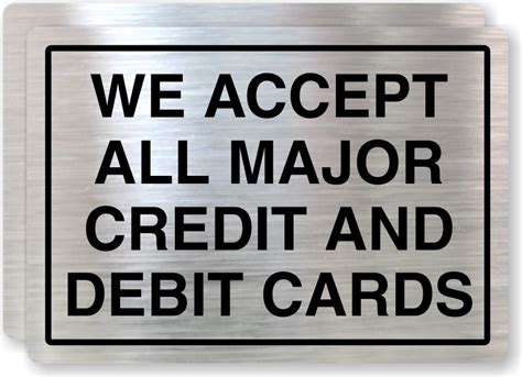 There are a few common factors that might prevent you from adding a new credit or debit card to your account. All Major Credit and Debit Cards Accepted Label | Best Prices, SKU: LB-2068