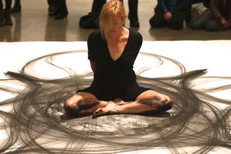 Heather Hansen Is A Charcoal Artist Who Uses Her Body