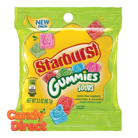 Starburst Sours Gummies 32oz Peg Bag 12ct