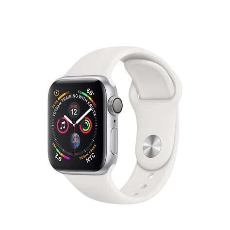 Refurbished Apple Watch Series 4 Gps 40mm Silver Aluminium Case With