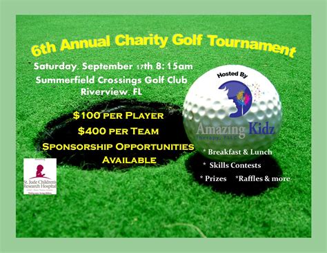 6th Annual Charity Golf Tournament Find Golf Tournaments