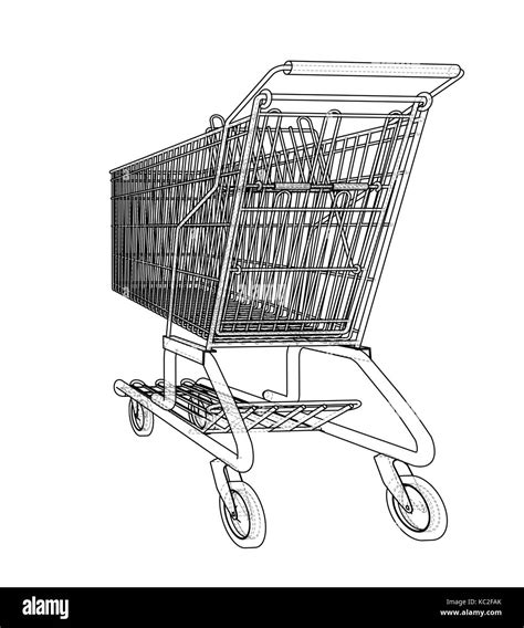 Sketch Shopping Trolley Vector Stock Vector Image Art Alamy