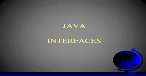 Java Interfaces Ppt Powerpoint