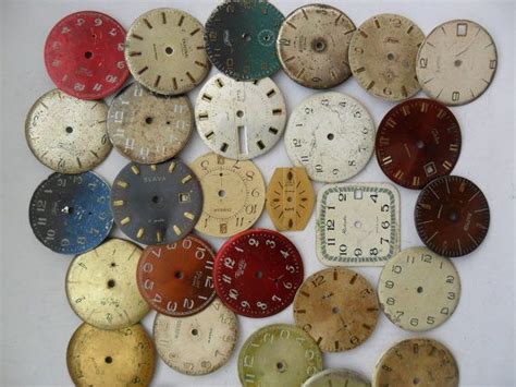 45 Pcs Watch Face Dials From Old Watch Parts And Dials For Etsy Old