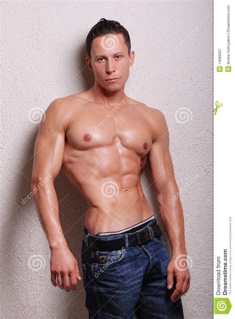 Muscled Male Model Stock Image Image Of Model Naked