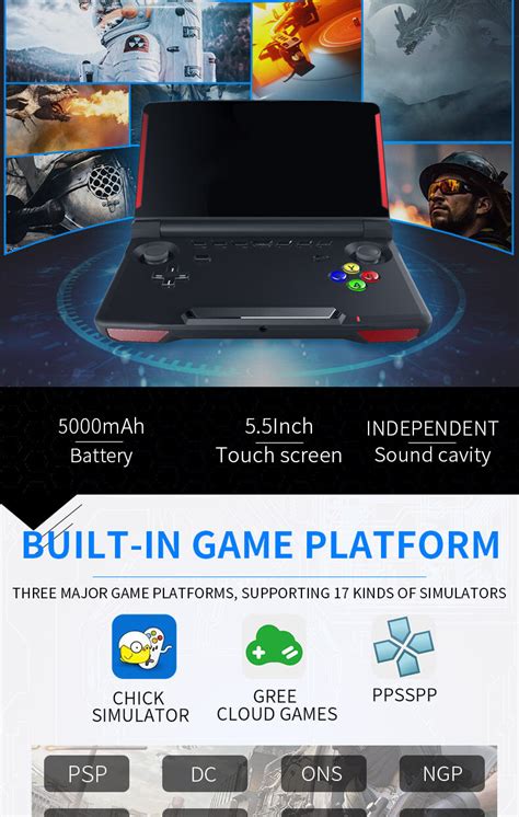 Powkiddy X18 Andriod Handheld Game Console 55 Inch 1280720 Screen Mtk