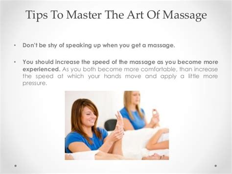 Tips To Master The Art Of Massage
