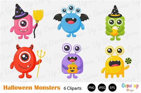Free Halloween Monster Clipart For Kids