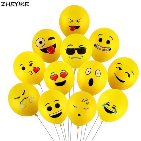 Zheyike 510pcs Smiley Face Emoji Air Balloons Happy Birthday Party