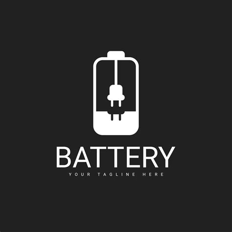 A Battery Logo Design Template With A Combination Of Plug Wires 7332121