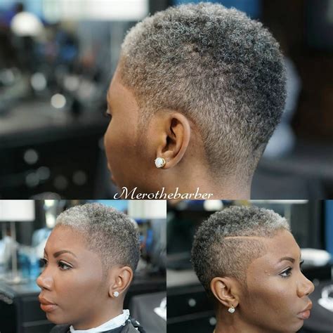 Short Natural Fades For Black Women Wavy Haircut