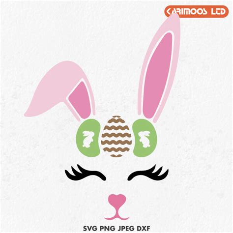 Free Easter Cute Bunny SVG | Karimoos