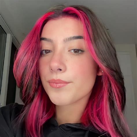 Charli Damelio Dyed Hair Pink Charli Damelio Amelio Streaks