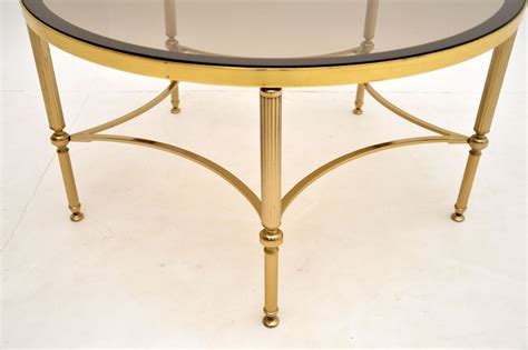French Brass And Glass Coffee Table Vintage 1960 S Retrospective Interiors Retro Furniture