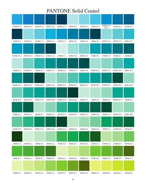 Pantone Solid Coated Pantone Colour Palettes Pantone Color Chart