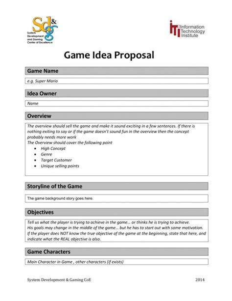 Game Development Proposal How To Create The Best Proposal For Your