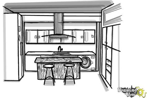 How To Draw A Kitchen Drawingnow