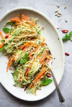 Best Thai Recipes Green Papaya Salad Papaya Recipes Healthy Thai