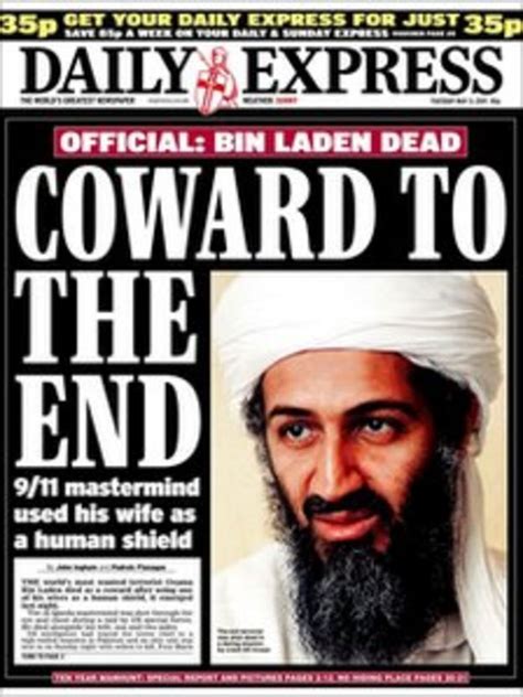 Newspaper Review Bin Laden Death Covered Extensively Bbc News