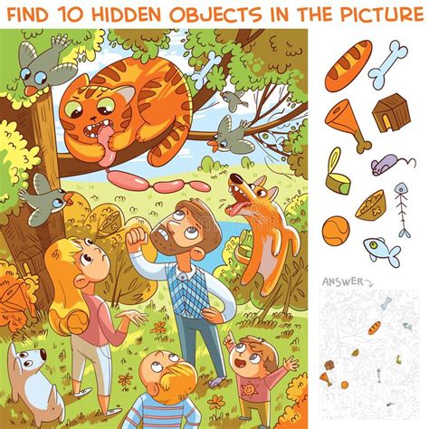 Find Hidden Objects Picture Stock Illustrations 720 Find Hidden