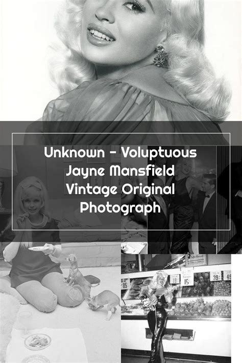 Unknown Voluptuous Jayne Mansfield Vintage Original Photograph