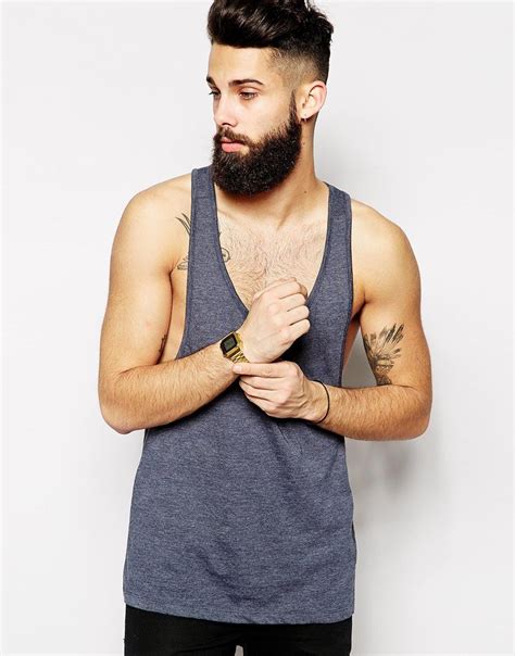 ASOS Vest With Extreme Racer Back At Asos Com Hot Beards Beard Look